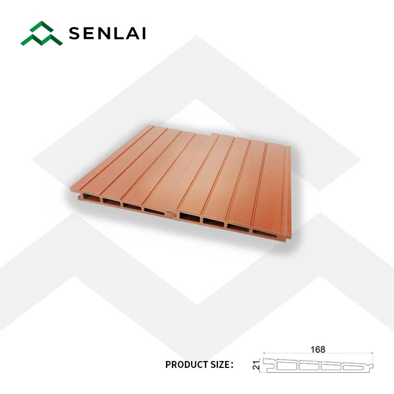 21*168mm square hole wpc cladding wall panel easy for installation