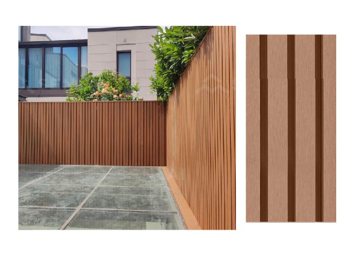 multicolor wood plastic composite deck