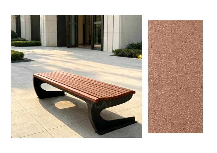 multicolor wood plastic composite deck