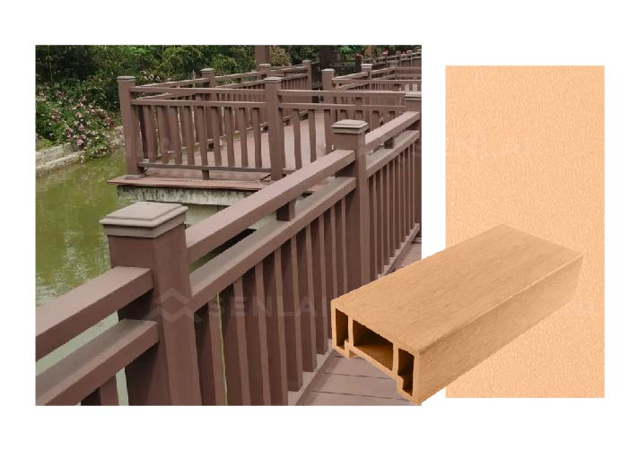 multicolor wood plastic composite deck