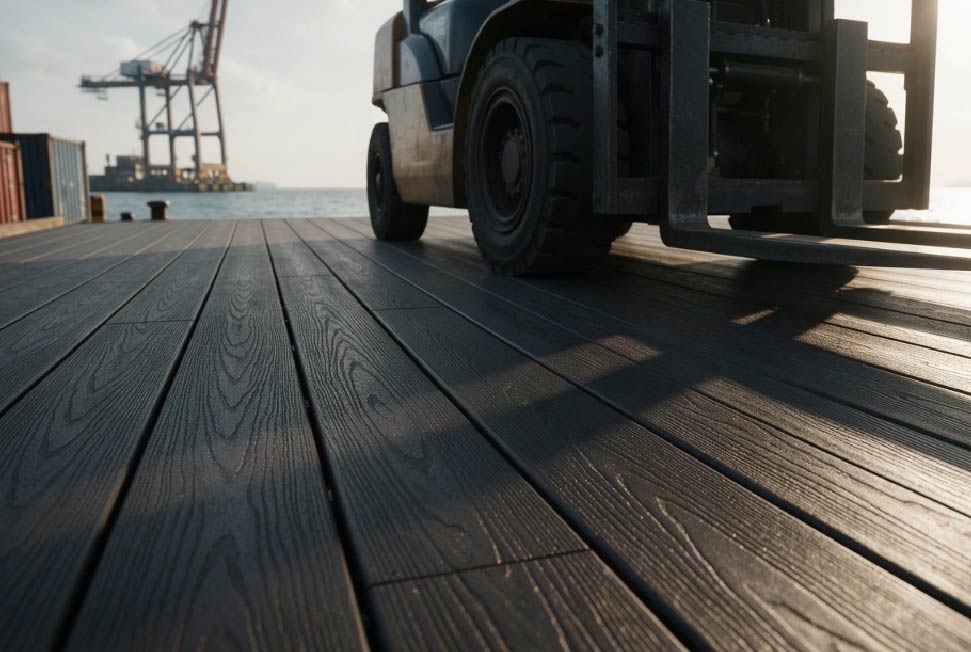WPC decking for bridges